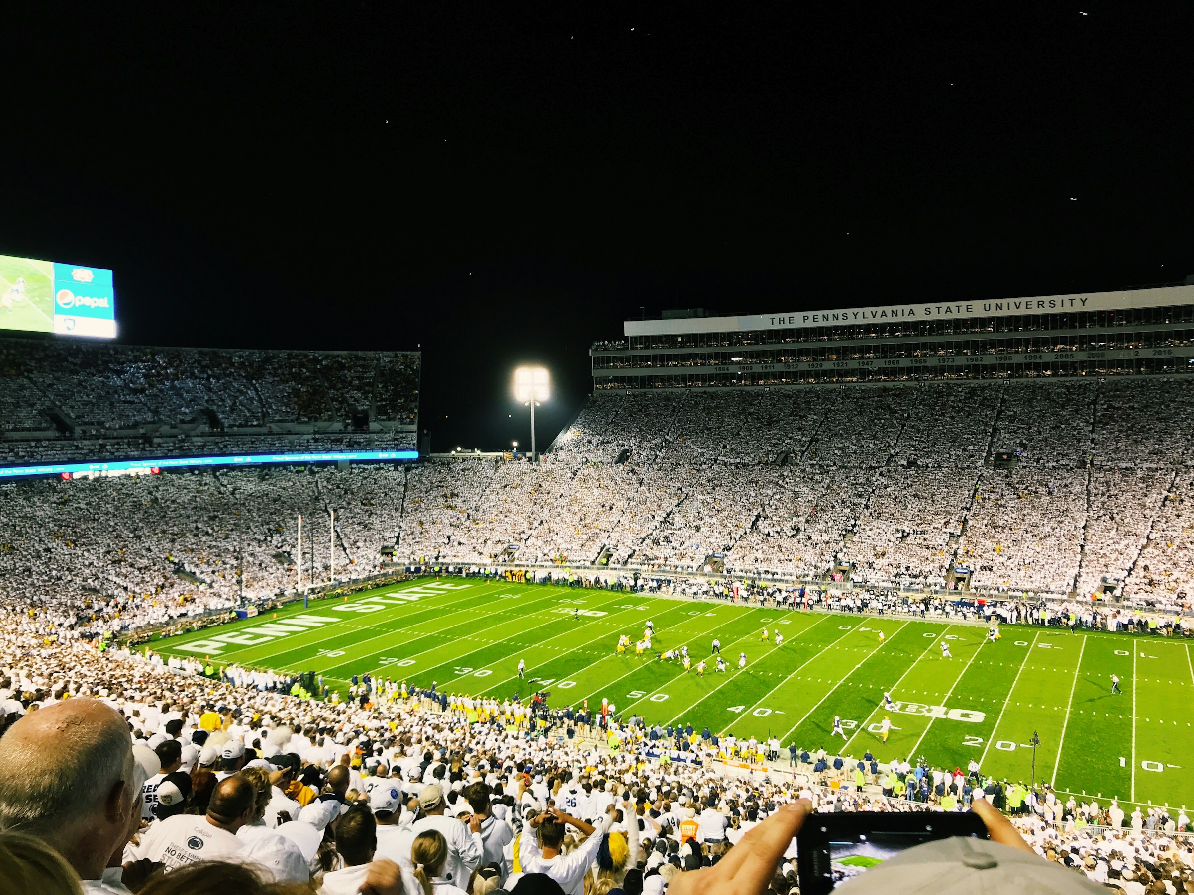 Stadium football game